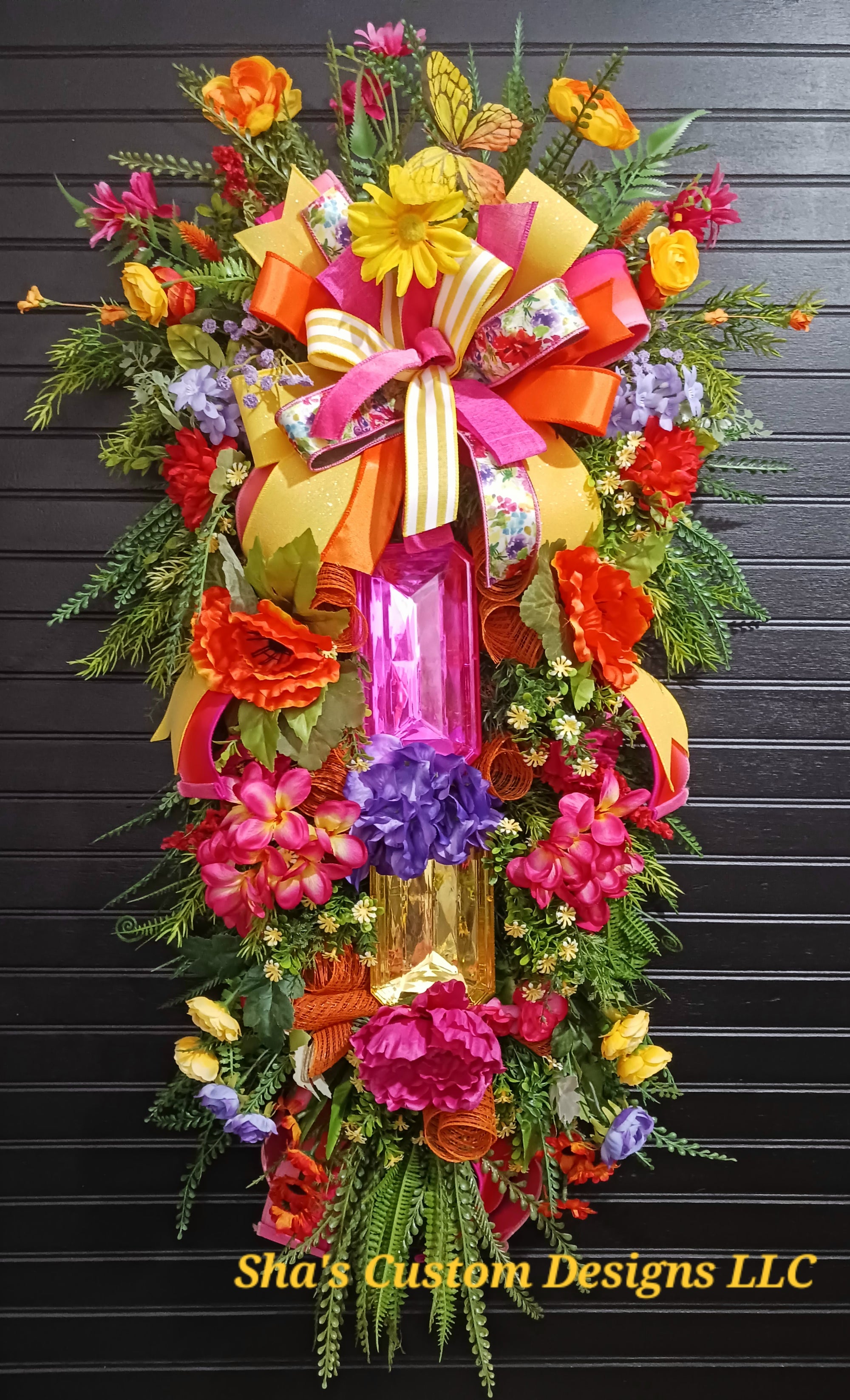 Tropical Bloom Wreath; Tropical Jewel Swag