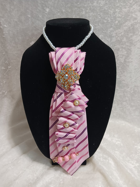 Pink Stripe Custom Necktie