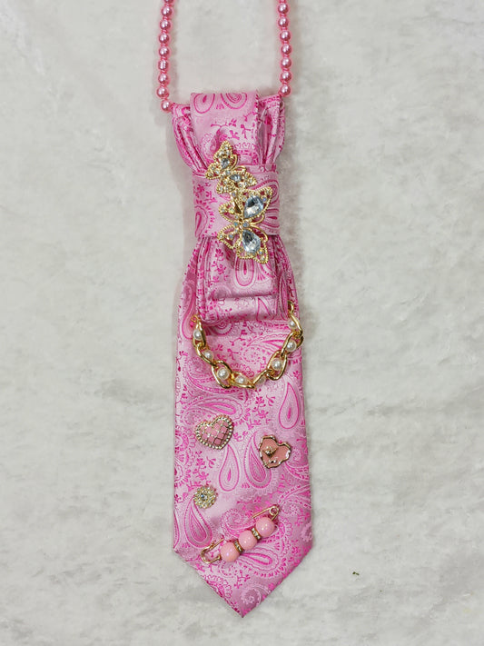 Pink Paisley Custom Tie
