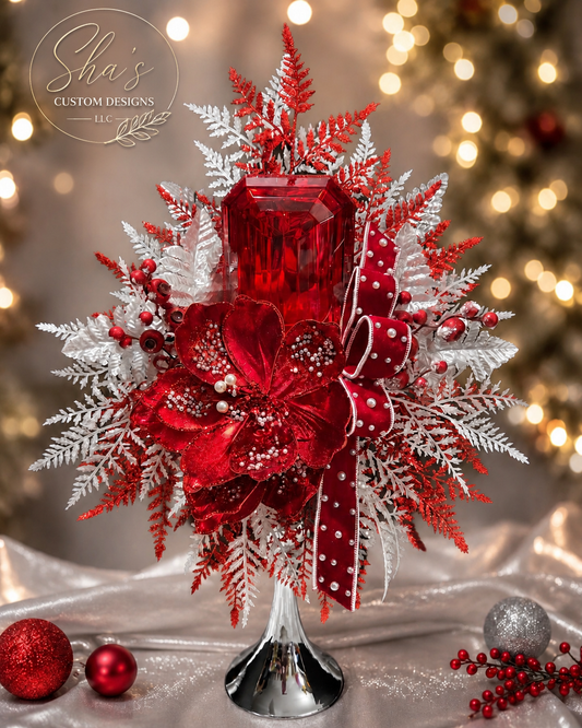 Ruby Radiance Jewel Centerpiece
